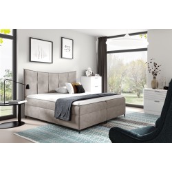 Cama continental Elmo con contenedor para ropa de cama tela Fresh 1