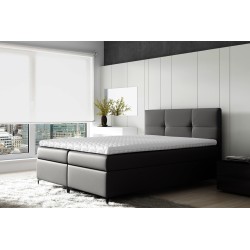 Cama continental Bari con contenedor para ropa de cama tela Soft 20