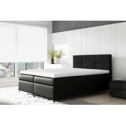 Bari continental bed with bedding storage, fabric Soft 11