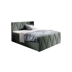 Cama continental Canto Lux con contenedor para ropa de cama tela Rico 3