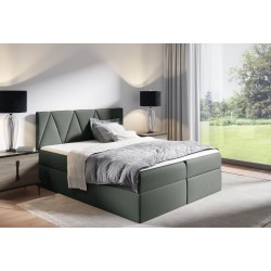 Cama continental Canto con contenedor para ropa de cama tela Rico 23