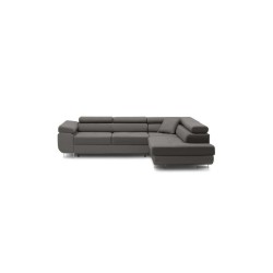 RIGATTO Corner Sofa, Side - RIGHT, Color - LIGHT GRAY