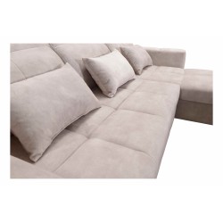 Luxury Corner Sofa Zeni with Sleeping Function in Velvet Fabric, Wave 11 | Your Place for Comfort