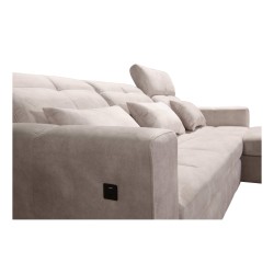 Luxury Corner Sofa Zeni with Sleeping Function in Velvet Fabric, Wave 11 | Your Place for Comfort