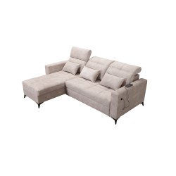 Luxus-Ecksofa Zeni mit Schlaffunktion in Samtstoff, Wave 5 | Ihr Ort für Komfort