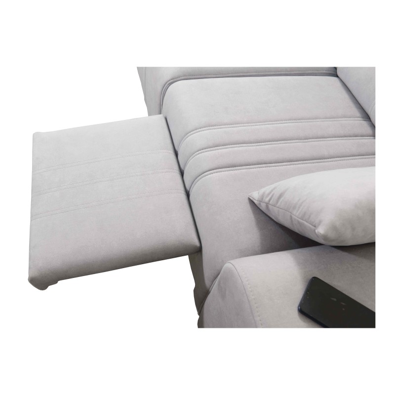 Esquina Verona XII Mix con función de cama, terciopelo, Vena 20 - elegancia y confort en un solo mueble