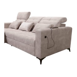 Luxus-Ecksofa Zeni mit Schlaffunktion in Samtstoff, Wave 11 | Ihr Ort des Komforts