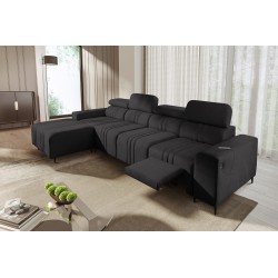 Verona XII Mix Corner Sofa with Sleeping Function Velvet, Vena 20 - elegance and comfort in one piece of furniture