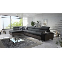 Prestige XI Maxi Corner Sofa with Sleeping Function and USB Port | Upholstered Corner Sofa, Soft to the Touch, Freya 210.24 + Ta