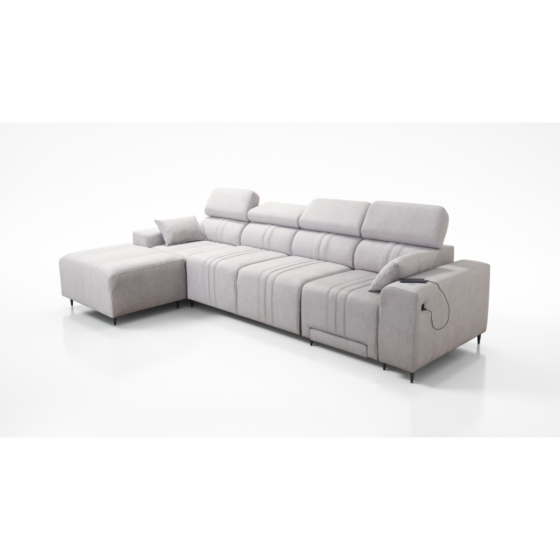 Verona XII Mix Corner Sofa with Sleeping Function Velvet, Vena 14 - elegance and comfort in one piece of furniture