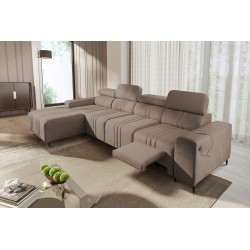 Verona XII Mix Corner Sofa with Sleeping Function Velvet, Vena 14 - elegance and comfort in one piece of furniture