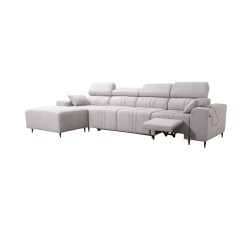 Verona XII Mix Corner Sofa with Sleeping Function Velour, Vena 10 - elegance and comfort in one piece of furniture