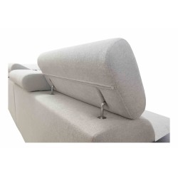 Prestige IX corner sofa with sleeping function and USB port - Soft to the touch, Freya 210.20 + Tauro 8207