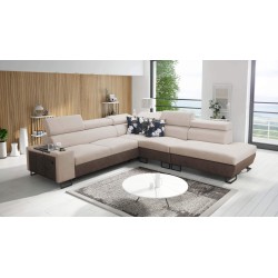 Prestige IX Ecksofa mit Schlaffunktion und USB-Anschluss - Weich im Griff, Freya 210.04 + Tauro 8202