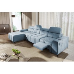 Verona XII Mix Corner Sofa with Sleeping Function Velour, Vena 6 - elegance and comfort in one piece of furniture
