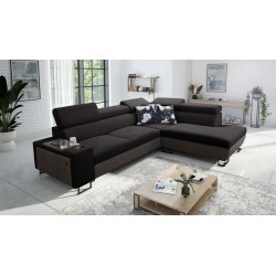 Prestige VII Corner Sofa with Soft Touch, Freya 210.25 + Tauro 8207 - elegance and functionality in one