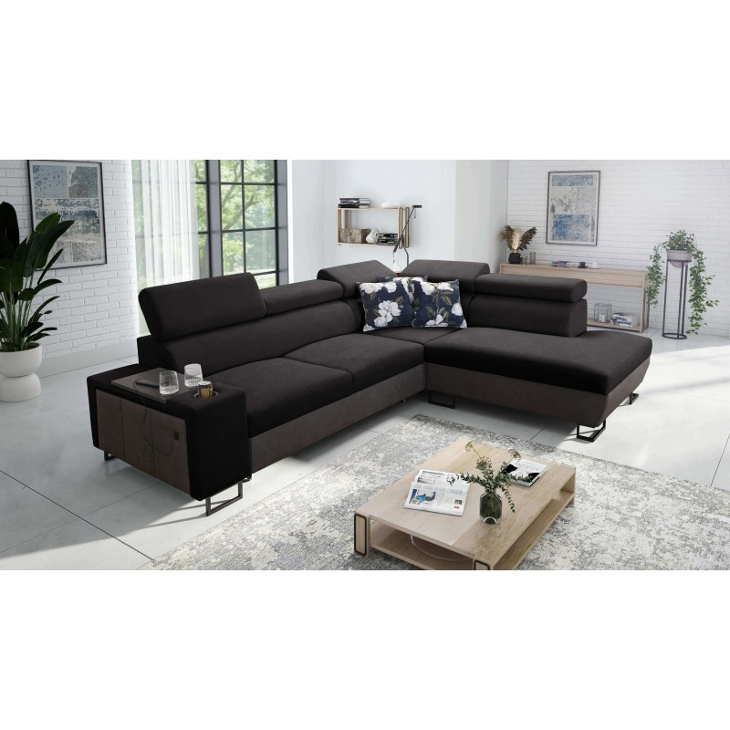 Narożnik Prestige VII z Miękka w dotyku, Freya 210.25 + Tauro 8207 - elegancja i funkcjonalność w jednym