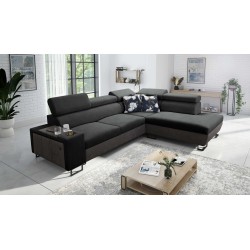 Кутовий диван Prestige VII з м'якою на дотик тканиною, Freya 210.24 + Tauro 8207 - елегантність і функціональність в одному