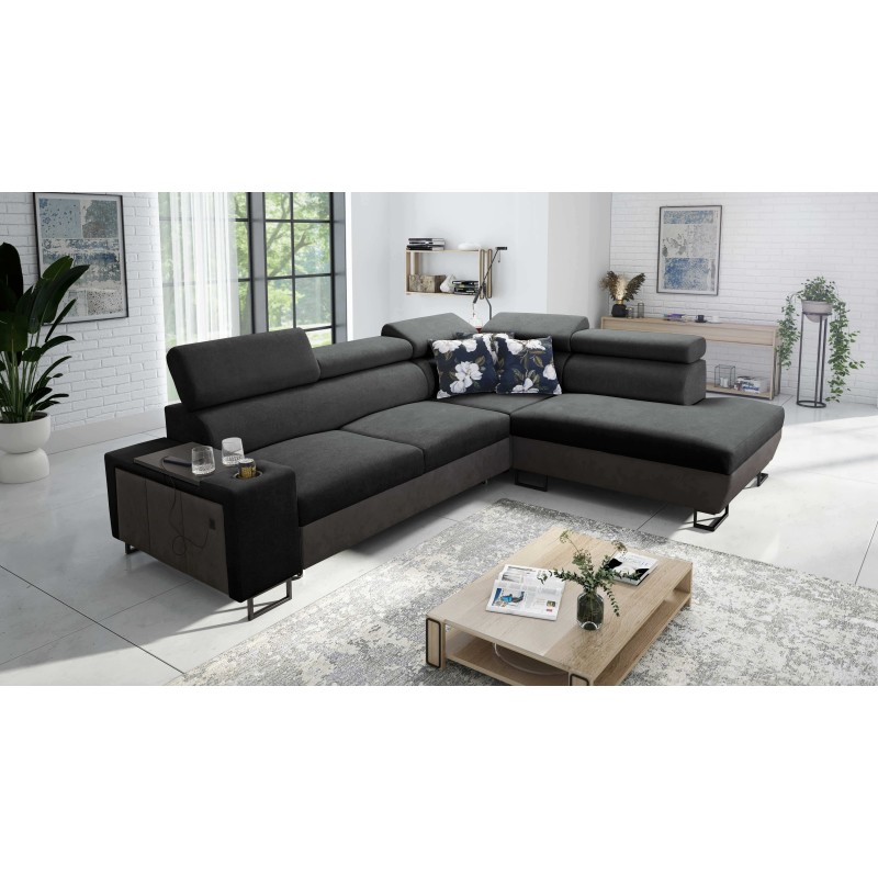 Narożnik Prestige VII z Miękka w dotyku, Freya 210.24 + Tauro 8207 - elegancja i funkcjonalność w jednym