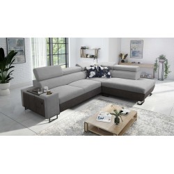 Prestige VII Ecksofa mit weichem Touch, Freya 210.20 + Tauro 8207 - Eleganz und Funktionalität in einem