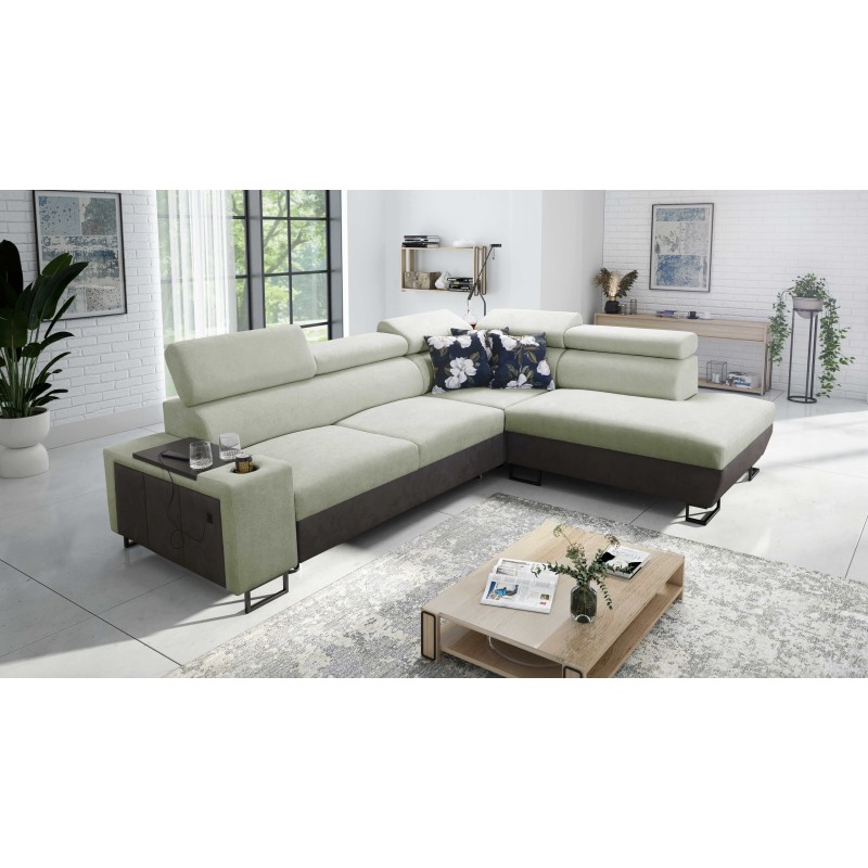 Ecksofa Prestige VII mit weichem Griff, Freya 210.11 + Tauro 8207 - Eleganz und Funktionalität in einem
