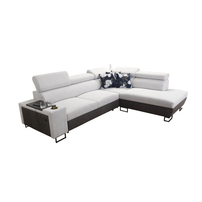 Corner sofa Prestige VII with Soft to the touch, Freya 210.02 + Tauro 8203 - elegance and functionality in one