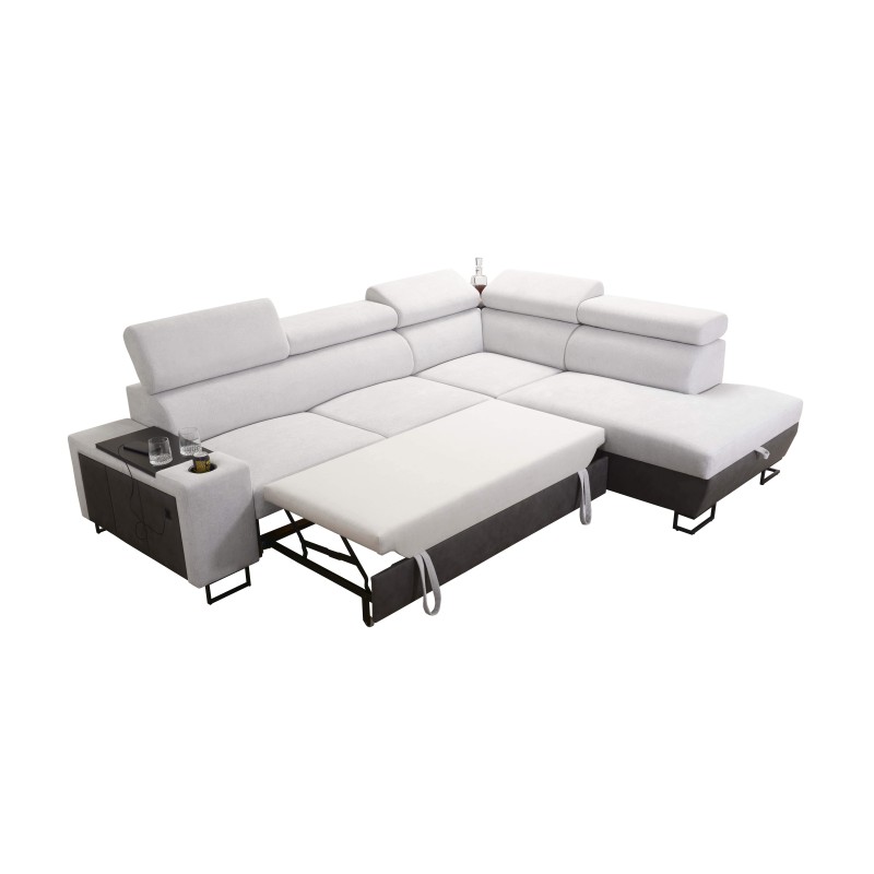 Narożnik Prestige VII z Miękka w dotyku, Freya 210.02 + Tauro 8202 - elegancja i funkcjonalność w jednym