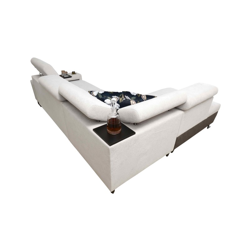 Prestige VII Ecksofa mit weichem Touch, Freya 210.20 + Tauro 8207 - Eleganz und Funktionalität in einem