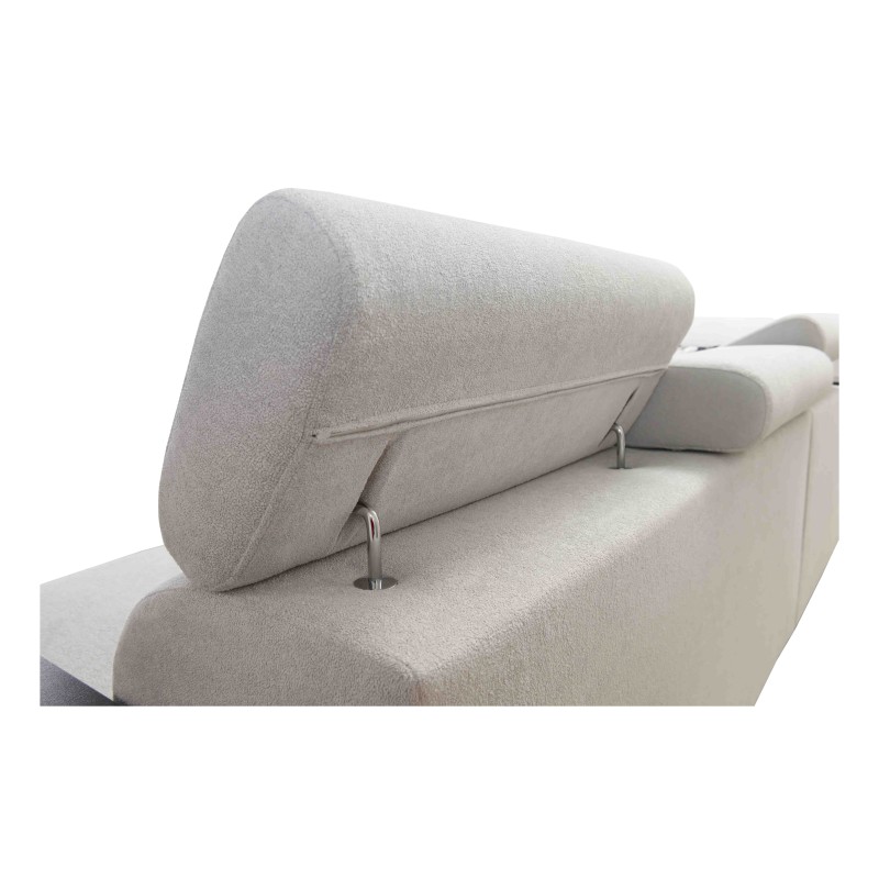 Prestige VII Corner Sofa with Soft-to-Touch Fabric, Freya 210.04 + Tauro 8202 - elegance and functionality in one.