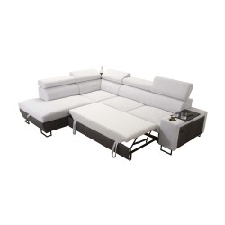 Prestige VII corner sofa with soft-touch, Freya 210.18 + Tauro 8207 - elegance and functionality in one