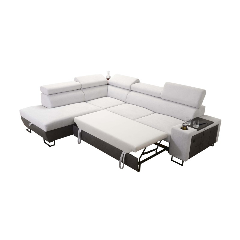 Prestige VII corner sofa with soft-touch, Freya 210.18 + Tauro 8207 - elegance and functionality in one