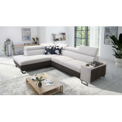 Prestige VII corner sofa with soft-touch, Freya 210.18 + Tauro 8207 - elegance and functionality in one