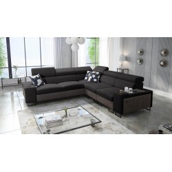 Prestige III Ecksofa mit Schlaffunktion und USB-Anschluss - Weich im Griff, Freya 210.25 + Tauro 8207
