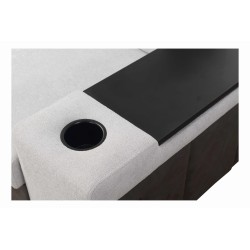 Narożnik Prestige III z funkcją spania i portem usb - Miękka w dotyku, Freya 210.24 + Tauro 8207