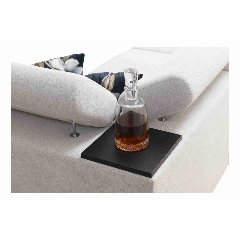 Prestige III Corner Sofa with Sleeping Function and USB Port - Soft to the Touch, Freya 210.23 + Tauro 8207