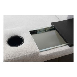 Ecksofa Prestige III mit Schlaffunktion und USB-Anschluss - Weich im Griff, Freya 210.20 + Tauro 8207