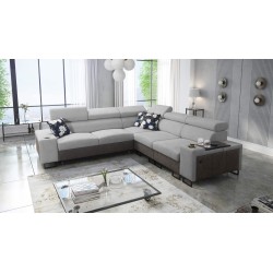 Ecksofa Prestige III mit Schlaffunktion und USB-Anschluss - Weich im Griff, Freya 210.20 + Tauro 8207