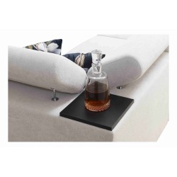 Narożnik Prestige III z funkcją spania i portem usb - Miękka w dotyku, Freya 210.02 + Tauro 8202