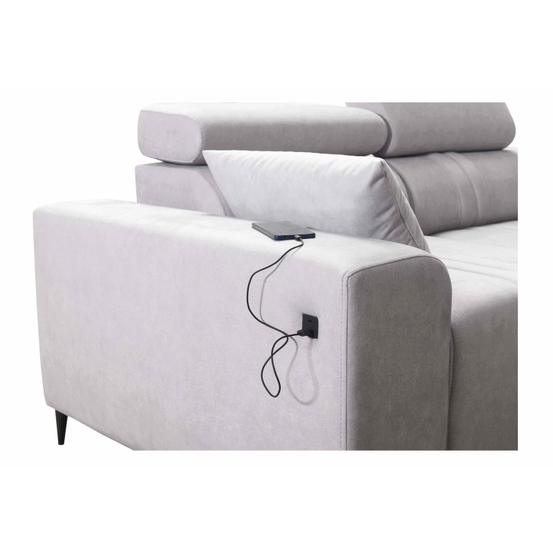 Exklusives Ecksofa Verona XI mit Schlaffunktion aus Samtstoff, Vena 13 | Ihre Idealen Möbel