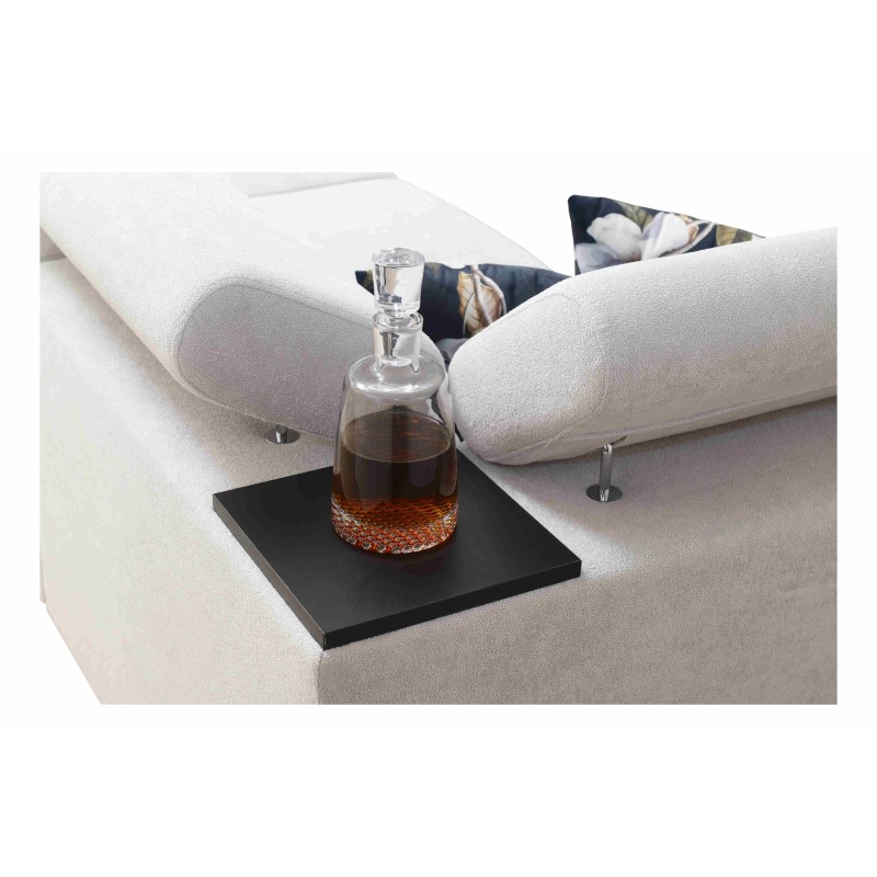 Prestige III Corner Sofa with Sleeping Function and USB Port - Soft to the Touch, Freya 210.08 + Tauro 8203