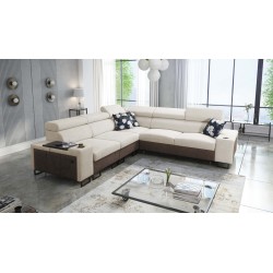 Ecksofa Prestige III mit Schlaffunktion und USB-Anschluss - Weich im Griff, Freya 210.02 + Tauro 8202