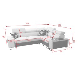 Prestige II Corner Sofa with Sleeping Function - Luxury and Comfort in Your Living Room