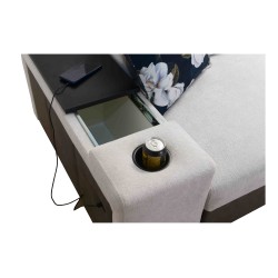 Prestige I Maxi Ecksofa mit Schlaffunktion und USB-Anschluss - Weich im Griff, Freya 210.20 + Tauro 8207