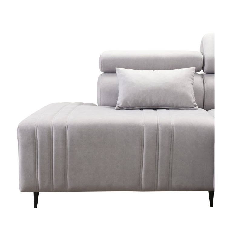 Esquinero Exclusivo Verona XI con función de cama en tela de terciopelo, Vena 14 | Tus Muebles Ideales