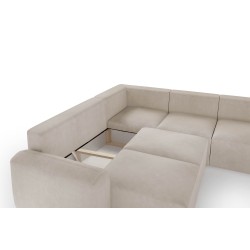 Esquina Monaco III con función para dormir: lujo y funcionalidad en un solo mueble.