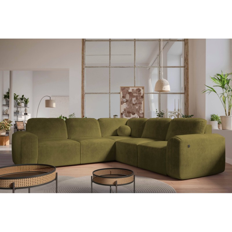 Die Monaco III Ecksofa mit Schlaffunktion – Luxus und Funktionalität in einem Möbelstück.