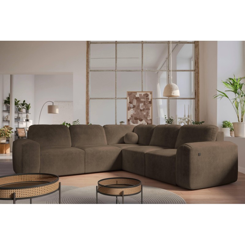 Die Monaco III Ecksofa mit Schlaffunktion – Luxus und Funktionalität in einem Möbelstück.