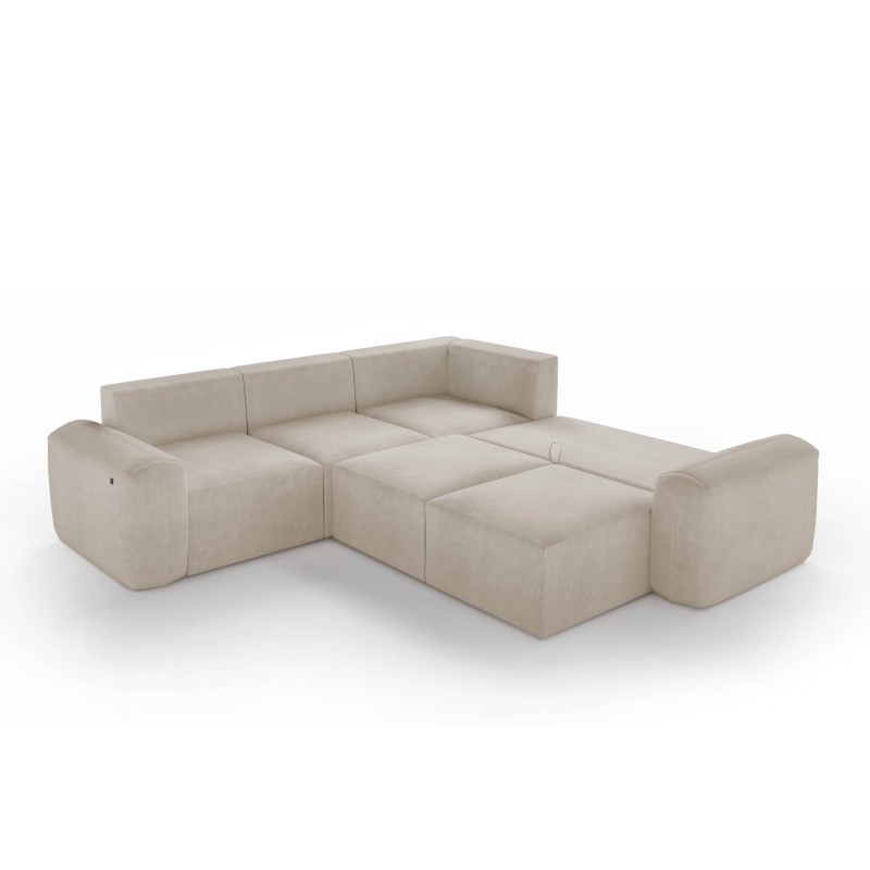 Esquina Monaco III con función para dormir: lujo y funcionalidad en un solo mueble.