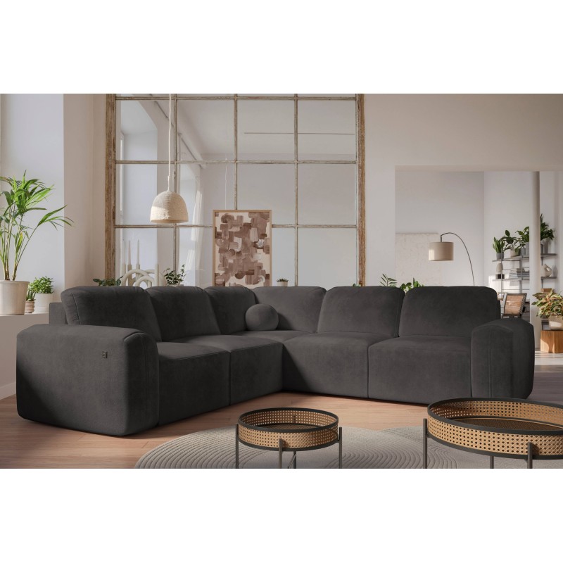 Esquina Monaco III con función para dormir: lujo y funcionalidad en un solo mueble.