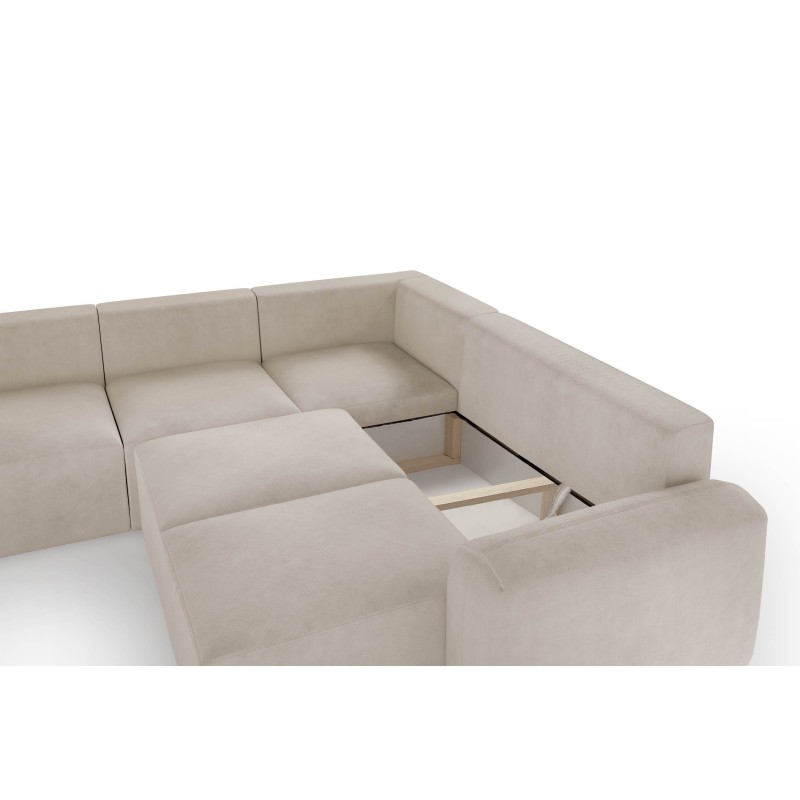 Die Monaco III Ecksofa mit Schlaffunktion – Luxus und Funktionalität in einem Möbelstück.